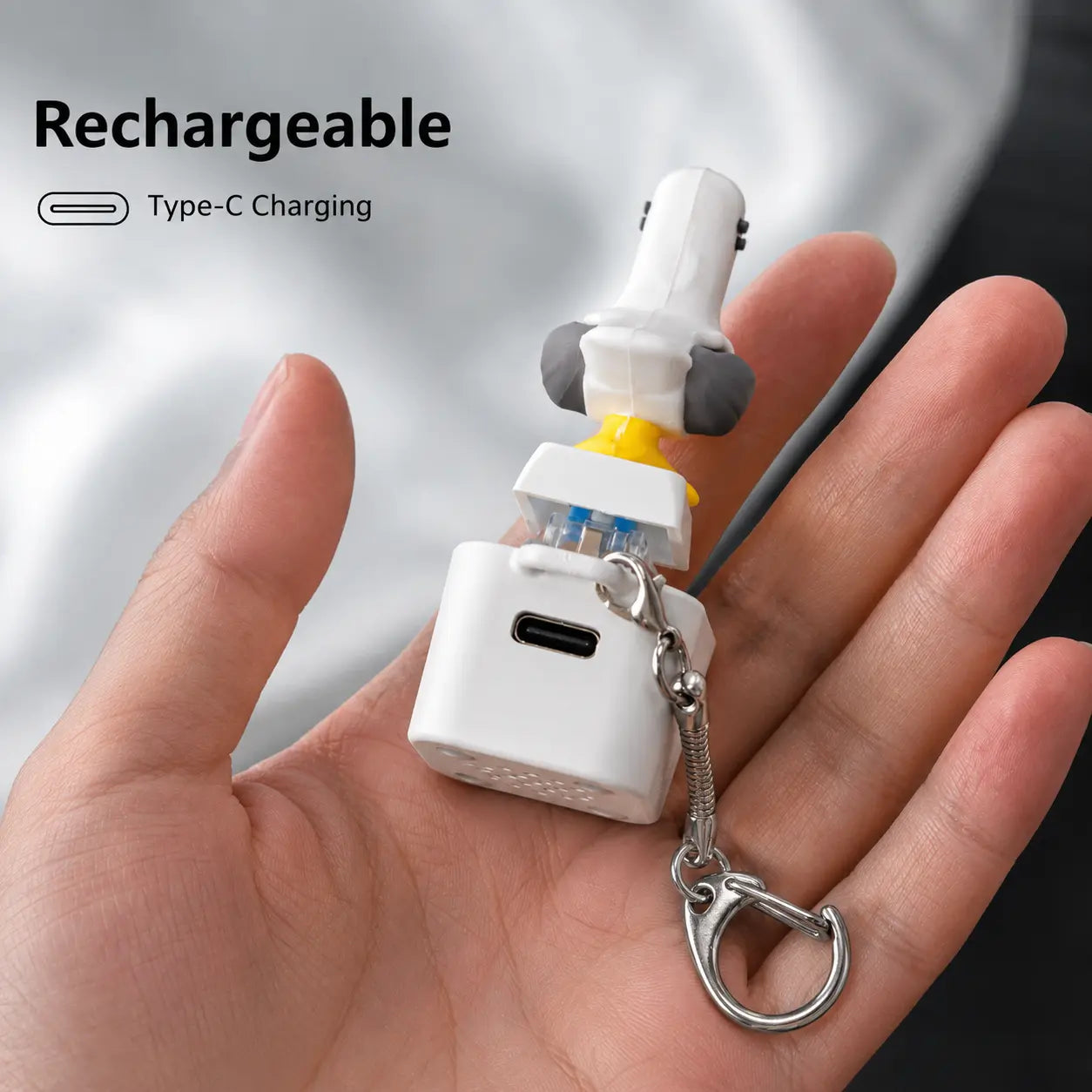 Seagull MINE! Button Keychain with Real Sound and LED Light - Engaging Interactive Gift for Friends and Family by Summerwins