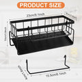 Stainless Steel Kitchen Sink Organizer Rack with Utensil Holder