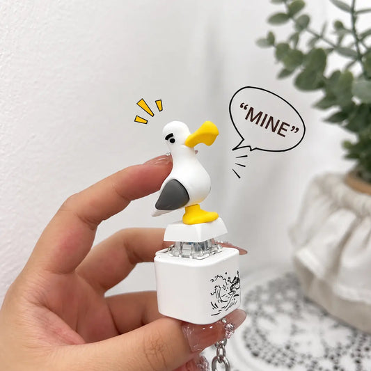 Seagull MINE! Button Keychain with Real Sound and LED Light - Engaging Interactive Gift for Friends and Family by Summerwins