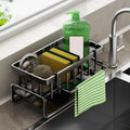 Stainless Steel Kitchen Sink Organizer Rack with Utensil Holder